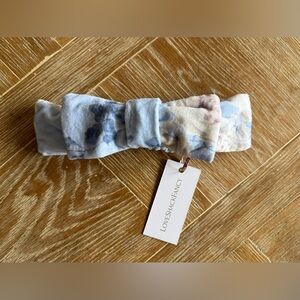 LoveShackFancy Handband w/ Bow Whisper Blue